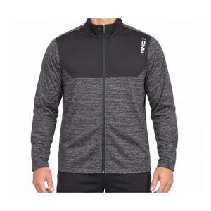 AND1 Jacket Mens Large Gray Long Sleeve Full Zip Regular Fit Mock Neck